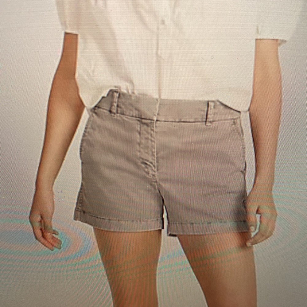 J. Crew 4” stretch chino short size 8 grey